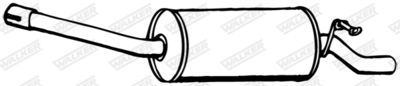 Rear Muffler WALKER 09292