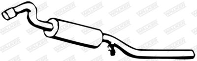 Rear Muffler WALKER 09428