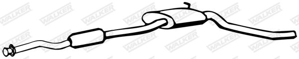 WALKER 09453 Centre Muffler