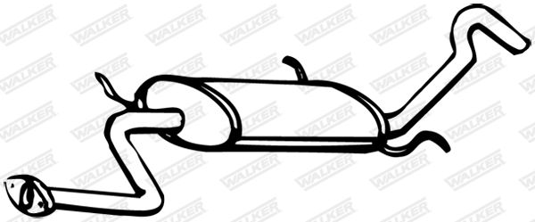 WALKER 09458 Rear Muffler
