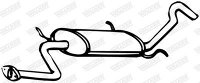 Rear Muffler WALKER 09458