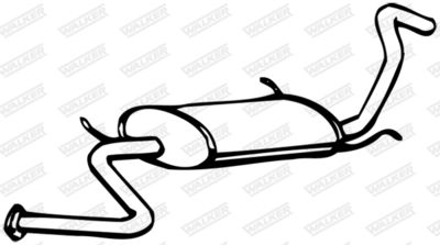 Rear Muffler WALKER 09464