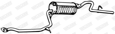 Rear Muffler WALKER 09488