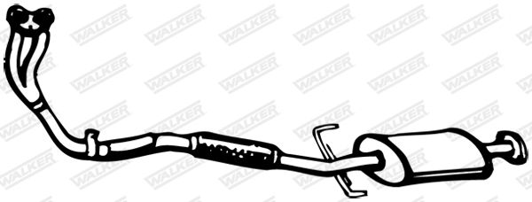 WALKER 09490 Front Muffler
