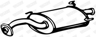Rear Muffler WALKER 09498