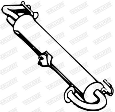 Rear Muffler WALKER 09501