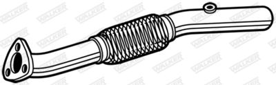 Corrugated Pipe, exhaust system WALKER 10644