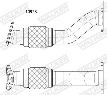 WALKER 10928 Exhaust Pipe