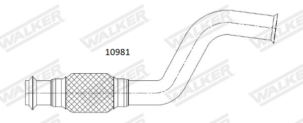 WALKER 10981 Exhaust Pipe