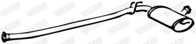 Centre Muffler WALKER 12249