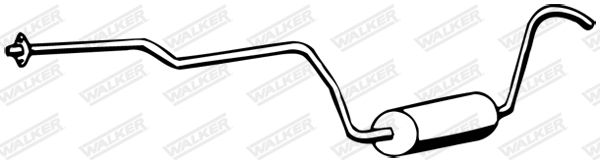 WALKER 12325 Centre Muffler