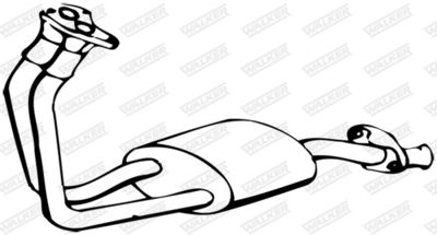 Front Muffler WALKER 12327