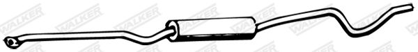 WALKER 12334 Centre Muffler