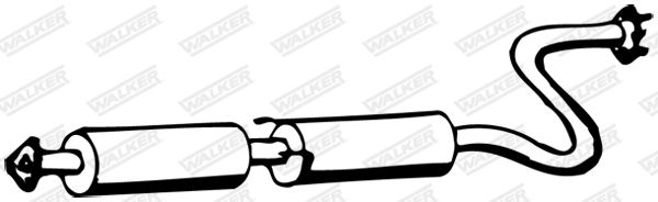 WALKER 12341 Centre Muffler