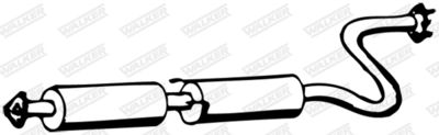 Centre Muffler WALKER 12341