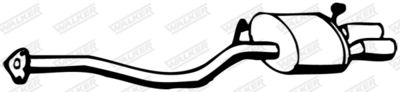 Rear Muffler WALKER 12342