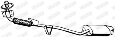 Front Muffler WALKER 12349