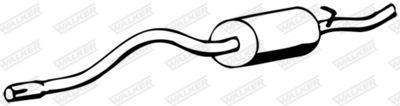Rear Muffler WALKER 12358