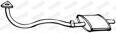 Front Muffler WALKER 12369
