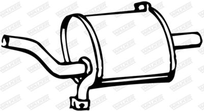 Rear Muffler WALKER 12371