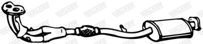 Front Muffler WALKER 12372