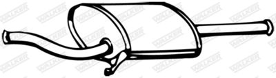 Rear Muffler WALKER 12382