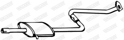 Front Muffler WALKER 12398