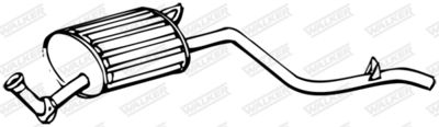 Rear Muffler WALKER 12404