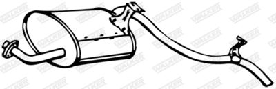 Rear Muffler WALKER 12417