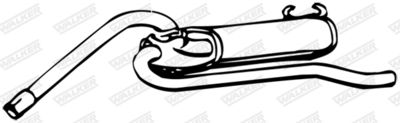 Rear Muffler WALKER 12424