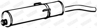 Rear Muffler WALKER 12481