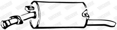 Rear Muffler WALKER 12496