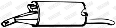 Rear Muffler WALKER 12498