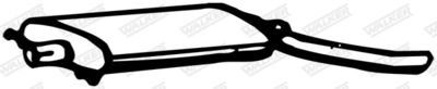 Rear Muffler WALKER 12650