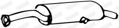 Rear Muffler WALKER 12684