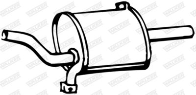 Rear Muffler WALKER 12769