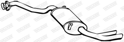 Rear Muffler WALKER 12889
