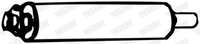 Front Muffler WALKER 12892