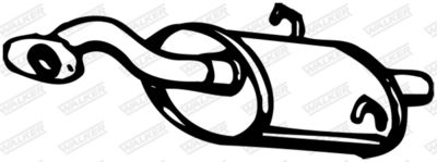Rear Muffler WALKER 13038