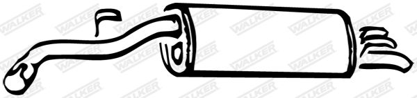 WALKER 13045 Rear Muffler
