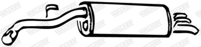 Rear Muffler WALKER 13045