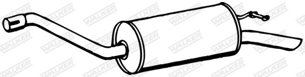 WALKER 13067 Rear Muffler