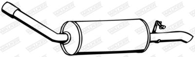 Rear Muffler WALKER 13069