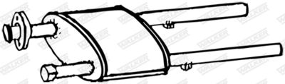 Front Muffler WALKER 13077