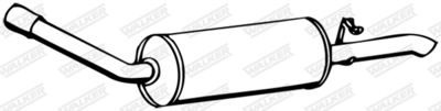 Rear Muffler WALKER 13079