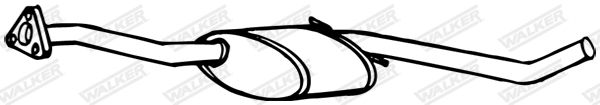 WALKER 13087 Centre Muffler