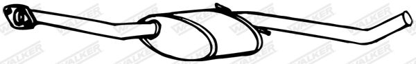 WALKER 13092 Centre Muffler