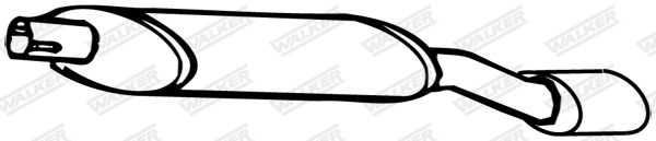 WALKER 13105 Rear Muffler