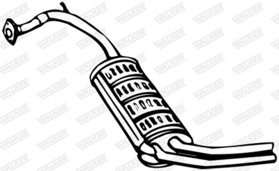 Rear Muffler WALKER 13123