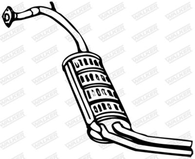 Rear Muffler WALKER 13127